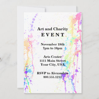 Invitación Evento de Personalizado artístico de ejecución de