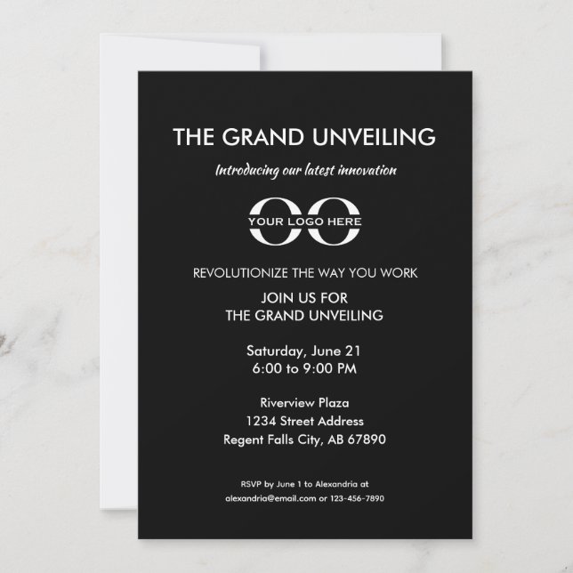 Invitación Evento de presentación general de lanzamiento de p (Anverso)