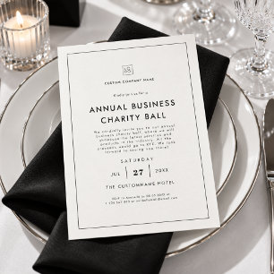 Invitación Evento de recaudación de fondos para fiesta de neg