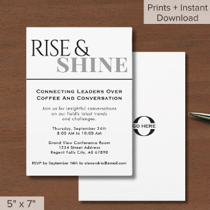 Invitación Evento de red empresarial Rise and Shine
