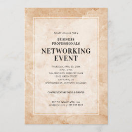Invitación Evento de red fondo de mármol elegante