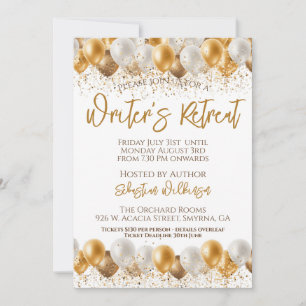 Invitación Evento de retirada del escritor