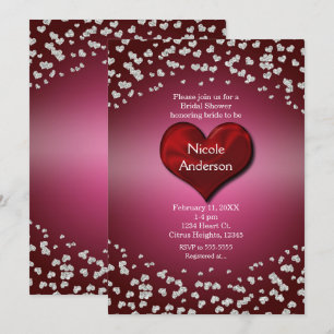 Invitación Evento de San Valentín Fiesta de Cumpleaños Corazo