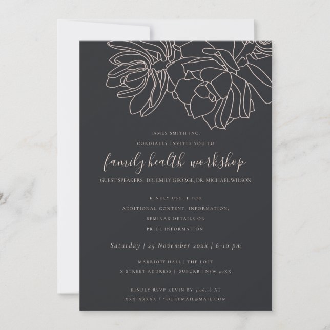 INVITACIÓN EVENTO DE TALLER DE CACTUS SUCCULENTO DESIERTO RUB (Anverso)