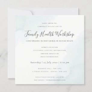 INVITACIÓN EVENTO DE TALLER DE TRABAJO DE PINCELADA DE ACUARE