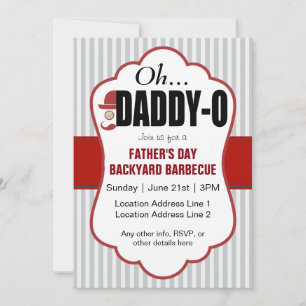 Invitación Evento del Día del Padre Daddy-O