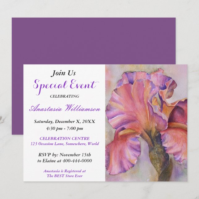 INVITACIÓN EVENTO DEL FIESTA DE CALENTAMIENTO DE LA CASA (Anverso / Reverso)