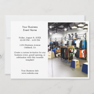 Invitación Evento Empresarial Foto Profesional Minimalista