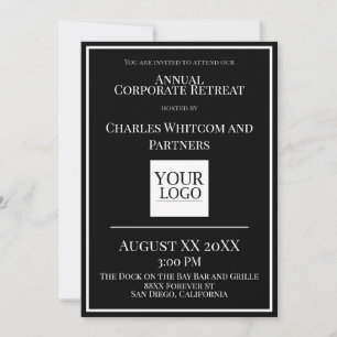 Invitación Evento Empresarial o Corporativo con Logo Personal