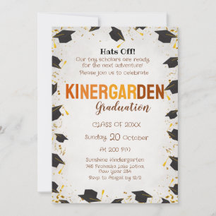 Invitación Evento Escolar - Graduación de Kinder y Preescolar