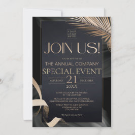 Invitación Evento Especial Anual Corporativo de Oro Negro de 