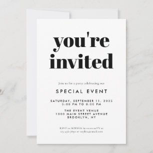 Invitación Evento Especial de Gran Apertura de Negocio Simple