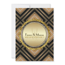 Evento especial del Boda de Geometría de oro negro