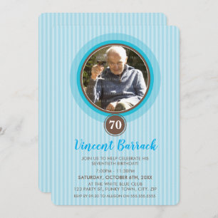 Invitación EVENTO ESPECIAL INVITA a adorable foto spot azul