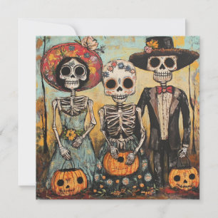 Invitación Evento Festividad Familia Dia de los Muertos