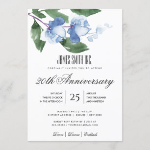 INVITACIÓN EVENTO FIESTA EMPRESARIAL AZUL VERDE DE COLOR DE A