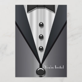 Invitación Evento Formal Corbata Negra Esmoquin