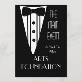 Invitación Evento formal de recaudación de fondos Black Te