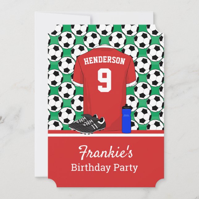 Invitación Evento juvenil de fútbol RW (Anverso)