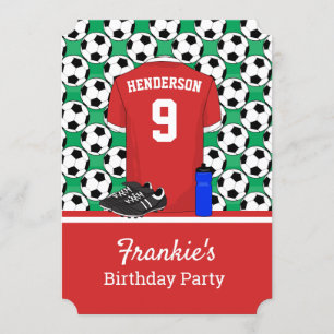 Invitación Evento juvenil de fútbol RW