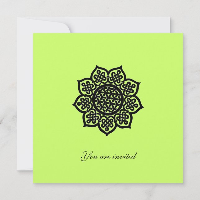 Invitación EVENTO MÁGICO papel metálico dorado (Anverso)