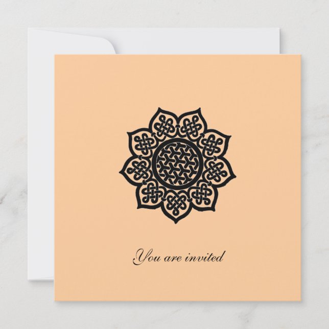 Invitación Evento mágico papel plateado metálico (Anverso)