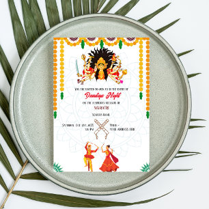 Invitación Evento nocturno de Navratri Dandiya