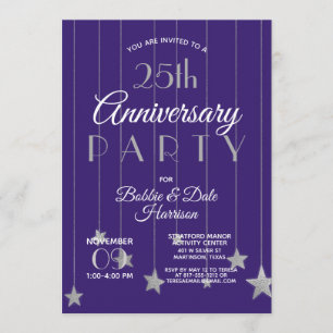 Invitación Evento Personalizado de Aniversario Número 25 Fies