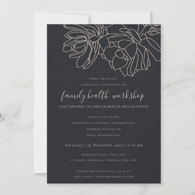 INVITACIÓN EVENTO TALLER DE CACTÁCEAS SUCCULENTAS RUBOR NEGRO (Anverso)