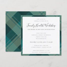 INVITACIÓN EVENTO TALLER DE TRABAJO EN NEGRO KRAFT ROSA RUBOR
