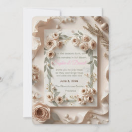 Invitación EverBloom Wedding Invitation – A Year of Celebrati