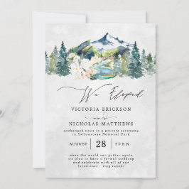 Invitación Evergreen Boda Elopement