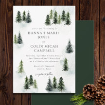 Evergreen Mountain Glen Blanco Verde Negro