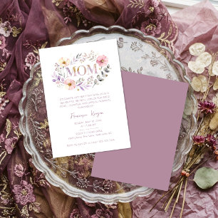 Invitación Everlasting Love MOM Floral Wreath Mothers Day