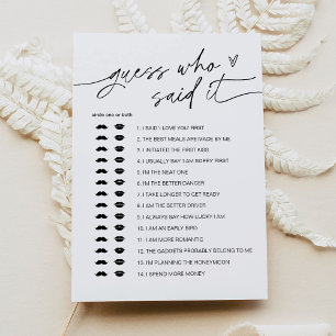 Invitación EVERLEIGH Adivinan Quién Dijo Que Era Un Juego De 