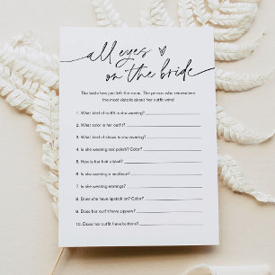 Invitación EVERLEIGH All Eyes On the Bride Bridal Shower Game