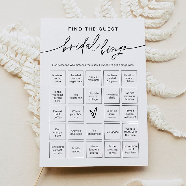 Invitación EVERLEIGH Encuentra el juego de bingo de ducha de  (Subido por el creador)