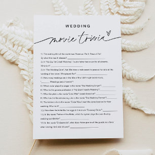 Invitación EVERLEIGH Movie Trivia Bridal Shower Game