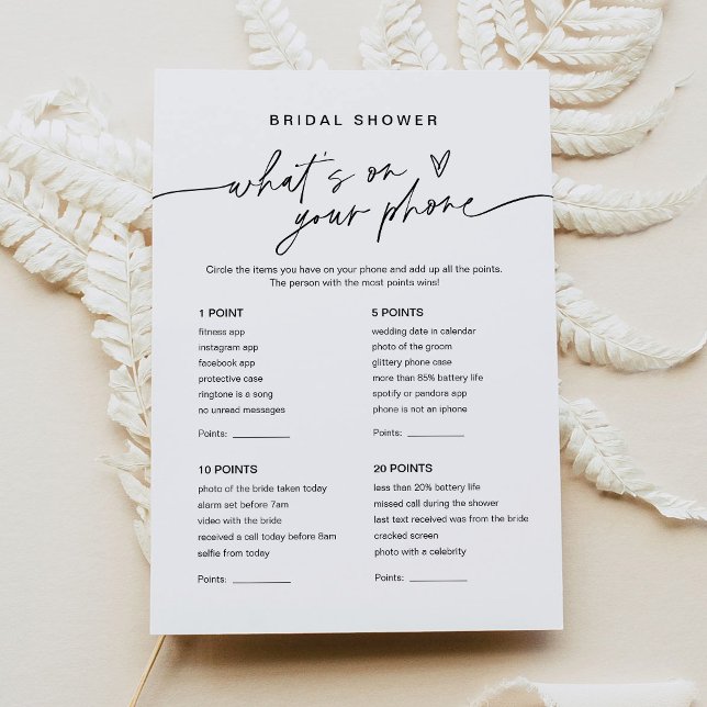 Invitación EVERLEIGH ¿Qué hay en tu juego de ducha de novia t (Subido por el creador)