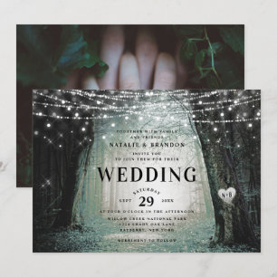 Invitación Evermore   Bosque lechero encantado   Boda Moss