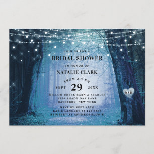 Invitación Evermore   Hermosa Ducha Azul Escándalo