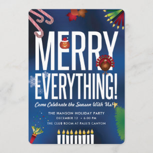 Invitación Everything* *Merry de la celebración de