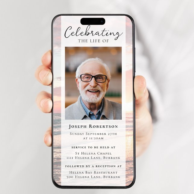 Invitación Evidencia digital del funeral de la foto del atard (Subido por el creador)