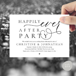 Invitación Evolución Boda Moderna, Afortunadamente Después De