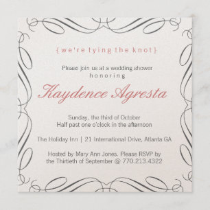 Invitación exclusiva a la ducha de matrimonio de c