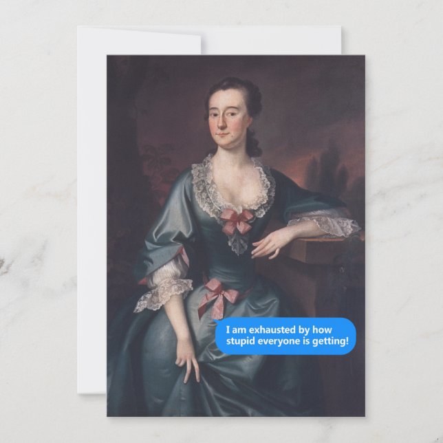 Invitación Exhausto por lo estúpidos que están siendo los Vin (Anverso)