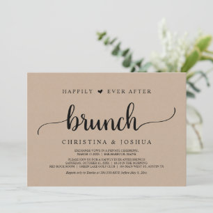 Invitación Éxito de los bodas rusos después del brunch