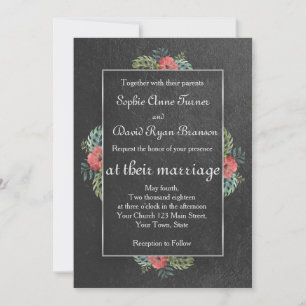 Invitación exótica a la boda en el jardín de Kauai