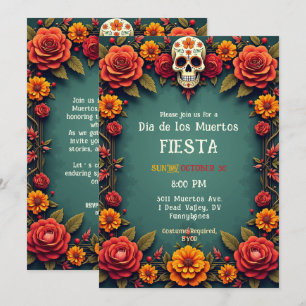 Invitación 💀 expectativas 🎉 graves, el Día de los Muertos