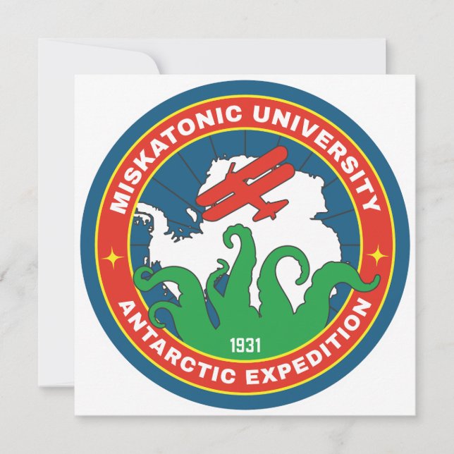 Invitación Expedición Antártica de la Universidad Miskatónica (Anverso)